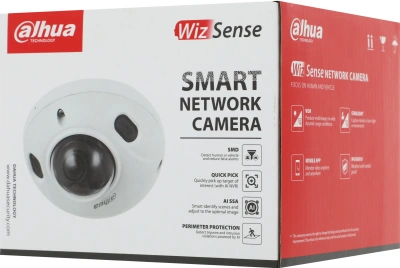 Камера видеонаблюдения IP Dahua DH-IPC-HDBW3441F-AS-0280B-S2 2.8-2.8мм цв. корп.:белый (DH-IPC-HDBW3441FP-AS-0280B-S2)