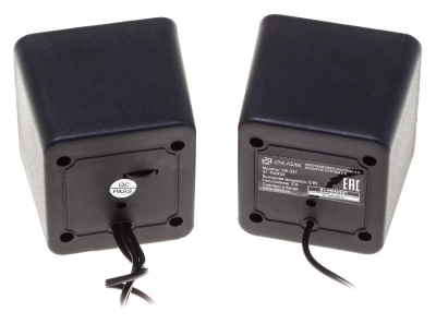 Колонки Оклик OK-331 2.0 черный 6Вт