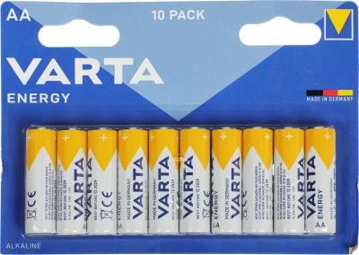 Батарея Varta Energy LR6 BL10 Alkaline AA (10шт) блистер