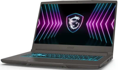 Ноутбук MSI Thin 15 B2RVE-3450XRU Core 5 210H 16Gb SSD512Gb NVIDIA GeForce RTX4050 6Gb 15.6" IPS FHD (1920x1080) без ОС grey WiFi BT Cam (9S7-16R831-3450)