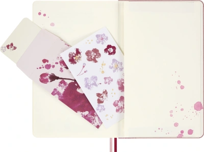 Блокнот Moleskine LIMITED EDITION САКУРА LESU09QP062 Large 130х210мм обложка текстиль 176стр. нелинованный твердая обложка розовый 2026