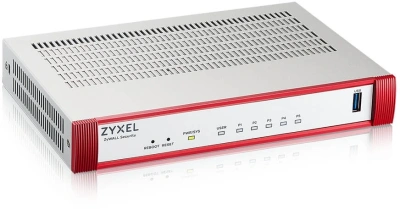 Межсетевой экран Zyxel USG Flex 50H (USGFLEX50H-EUCI02F) 10/100/1000BASE-TX компл.:набор подписок на 1 год AS/AV/CF/IDP красный