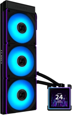 Система водяного охлаждения Lian-Li HydroShift II LCD-S 360CL ARGB Soc-AM5/AM4/1700/1851 черный 4-pin 30dB Al LCD Ret (G89.GHS2LCDS36CB.R0)