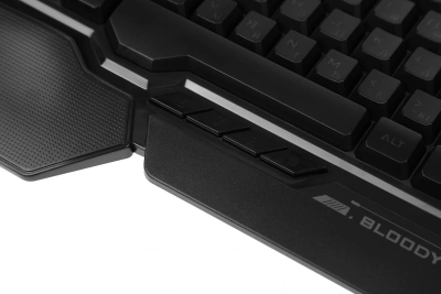 Клавиатура A4Tech B310N черный USB Multimedia for gamer LED (подставка для запястий) кабель 1.8м