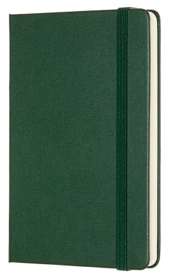 Блокнот Moleskine CLASSIC QP012K15 Pocket 90x140мм 192стр. нелинованный твердая обложка зеленый