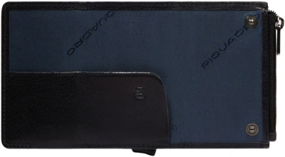 Чехол для кредитных карт Piquadro Solm PP5585S141R/N черный натур.кожа/алюм.