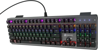 Клавиатура Оклик 970G Dark Knight механическая черный/серебристый USB for gamer LED (499578) кабель 1.5м