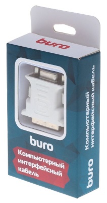 Адаптер Buro DVI-I(m) VGA (f) (BHP RET ADA_DVI-VGA) серый (блистер)