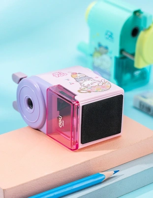 Точилка для карандашей механическая Deli E0641 miYou 1 отверстие пластик ассорти