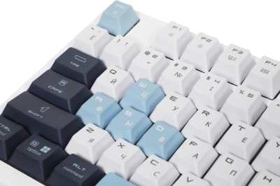 Клавиатура MSI GK600 механическая белый/синий USB беспроводная BT/Radio Multimedia for gamer LED (S11-43RUP01-HH9) кабель 1.8м