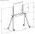 Стойка для телевизора Ultramounts UM312B черный 49"-75" макс.40кг напольный