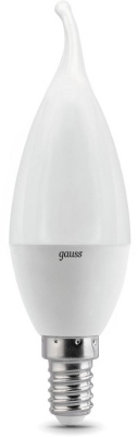 Лампа светодиодная Gauss 104101307 6.5Вт цок.:E14 свеча 220B св.свеч.бел.хол. (упак.:10шт)