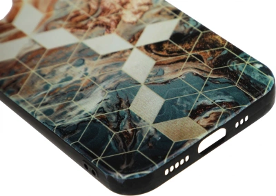 Чехол (клип-кейс) Gresso для iPhone 13 Meridian золотистый/синий (GR17AAAE8888)