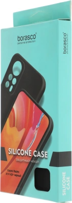 Чехол (клип-кейс) BoraSCO для Xiaomi Redmi A1+ Silicone Case черный (70938)