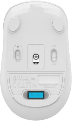Мышь A4Tech Fstyler FG16CS Air белый оптическая 2000dpi silent беспров. USB для ноутбука 4but (FG16CS AIR WHITE)