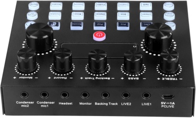 Микрофон проводной Оклик SM-600G 2.5м черный