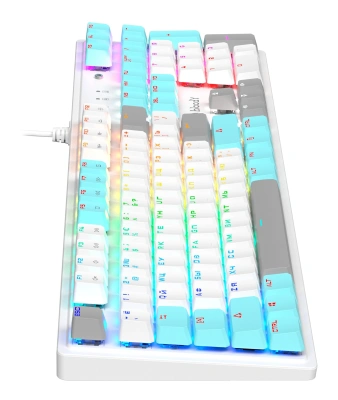 Клавиатура A4Tech S510N механическая белый USB for gamer LED (S510N (ICY WHITE )) кабель 1.8м