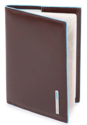 Обложка для паспорта Piquadro Blue Square PP5255B2/MO коричневый натур.кожа