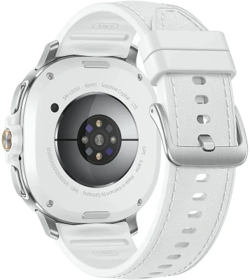 Смарт-часы Samsung Galaxy Watch 8 Classic 46мм 1.3" Super AMOLED корп.серебристый рем.белый (SM-L500NZWAMEA)