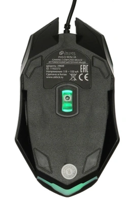 Мышь Оклик 396M INSOMNIA черный оптическая 1200dpi USB 3but (1192373)