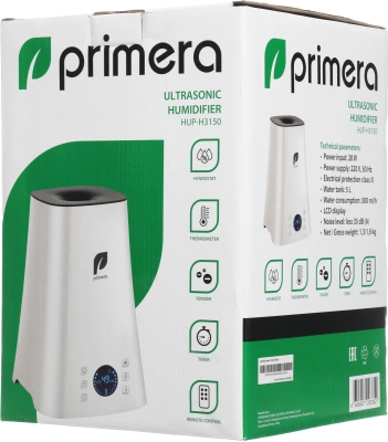 Увлажнитель воздуха Primera HUP-H3150 28Вт (ультразвуковой) белый