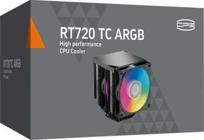 Устройство охлаждения(кулер) PcCooler RT720 TC ARGB Soc-AM5/AM4/1151/1200/2066/1700 черный 4-pin 34.9dB Al+Cu 270W Ret (RT720TC-BKAWYX-GL)