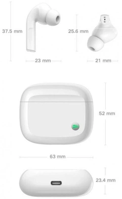 Гарнитура внутриканальные ZMI PurPods Pro TW100ZM белый беспроводные bluetooth в ушной раковине