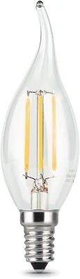 Лампа филам. Gauss Filament 7Вт цок.:E14 свеча 220B св.свеч.бел.нейт. CF35 (упак.:10шт) (104801207)