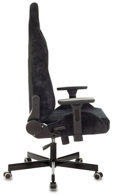 Кресло игровое Knight N1 Fabric черный Light-20 с подголов. крестов. металл
