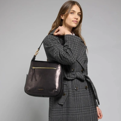 Сумка женская The Bridge Ingrid 04572501/30 черная натур.кожа