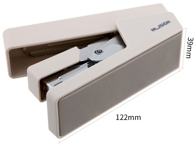 Степлер Deli ENS081GREY Nusign 24/6 26/6 (25листов) серый 100скоб коробка