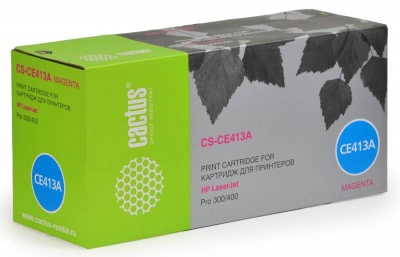 Картридж лазерный Cactus CS-CE413A CE413A пурпурный (2600стр.) для HP CLJ Pro 300/M351/M451/M375/M475