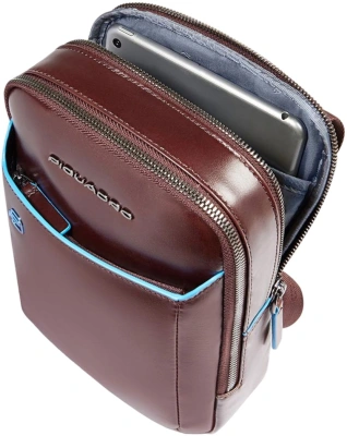 Сумка кросс-боди мужская Piquadro Blue Square CA6811B2/MO коричневая натур.кожа