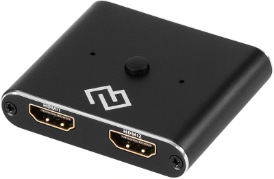 Переключатель аудио-видео Digma HDMI (f)/HDMI (f)/HDMI (f) черный (D-HSW-V2.0X2)