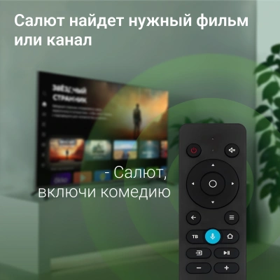 Телевизор LED Digma 50" DM-LED50UBB40 Салют ТВ Frameless Metal черный 4K Ultra HD 60Hz DVB-T DVB-T2 DVB-C DVB-S DVB-S2 USB WiFi Smart TV