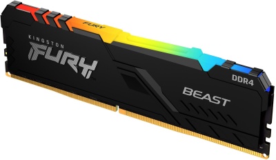 Память DDR4 16GB 3200MHz Kingston KF432C16BB12A/16 Fury Beast RGB RTL Gaming PC4-25600 CL16 DIMM UDIMM 288-pin 1.35В dual rank с радиатором Ret