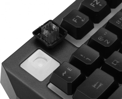 Клавиатура A4Tech B140N черный USB for gamer LED (подставка для запястий) кабель 1.8м