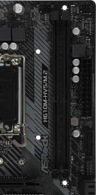 Материнская плата Asrock H610M-HVS/M.2 R2.0 Soc-1700 Intel H610 2xDDR4 mATX AC`97 8ch(7.1) GbLAN+VGA+HDMI