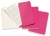 Блокнот Moleskine CAHIER JOURNAL CH011D17 Pocket 90x140мм обложка картон 64стр. линейка розовый неон (3шт)