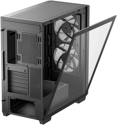 Корпус Deepcool CG580 MESH 2F черный без БП ATX 10x120mm 3x140mm 2xUSB3.0 audio bott PSU
