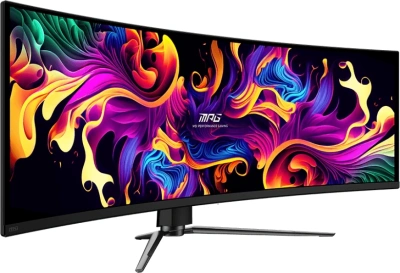 Монитор MSI 49" MPG 491CQPX QD-OLED черный QD OLED LED 32:9 HDMI матовая HAS Piv 250cd 178гр/178гр 5120x1440 240Hz DP USB 10.6кг