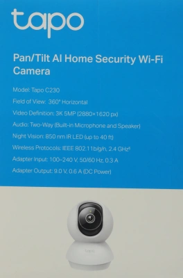 Камера видеонаблюдения IP TP-Link Tapo C230 Wi-Fi 4-4мм цв. корп.:белый