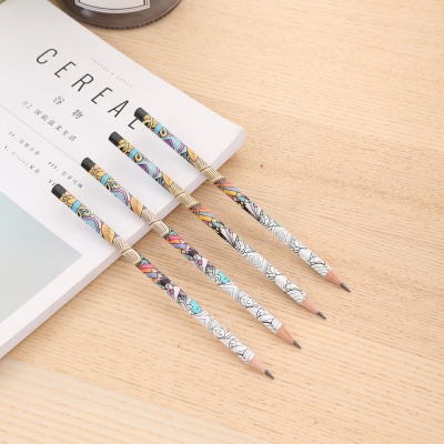 Набор карандашей ч/г Deli EU53300 Arti Graff 2B шестигран. тополь рисунок кор.европод. (12шт)