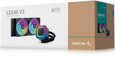Система водяного охлаждения Deepcool LE240 V2 ARGB Soc-AM5/AM4/1200/1700/1851 черный 4-pin 28.2-31.6dB Al 220W 1359gr Ret (R-LE240-BKAMMC-G-2)