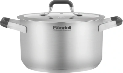 Кастрюля Rondell Stolz RDS-1752 2.3л. d=18см (с крышкой) стальной