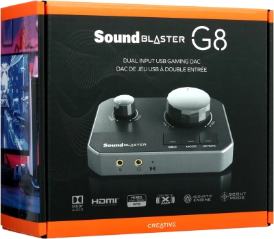Звуковая карта Creative USB-C Sound Blaster G8 7.1 Ret