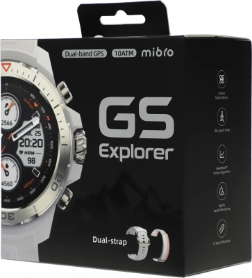 Смарт-часы Mibro GS Explorer Desert White 1.32" AMOLED корп.белый рем.белый разм.брасл.:265мм (XPAW017DW)