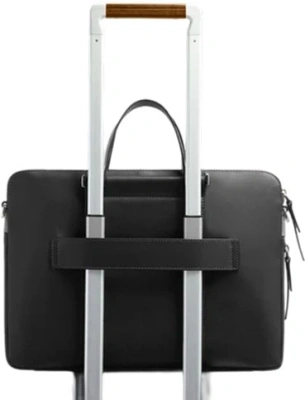 Деловая сумка женская Piquadro Circle CA6698W92/N с отделением для ноутбука 14" черная натур.кожа