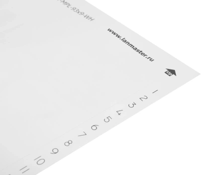Маркер Lanmaster LAN-MPL-93X9-WH 93x9мм полиэстр (упак:1шт) для лазерных принтеров белый