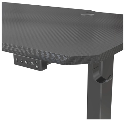 Стол для компьютера Cactus CS-EDL-GBK RGB электропривод столешница МДФ черный каркас черный 140x72x60см (CS-EDL-GBK)